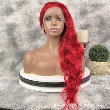 Brazilian Human Hair Lace Front Wigs For Black Women Body Deep Wave Virgin Hair Wig Natural Preplucked Hairline Lace Frontal Wig